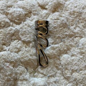 Silver angel wing ear cuff jewelry